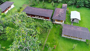 Amazonia Lodge from the air 