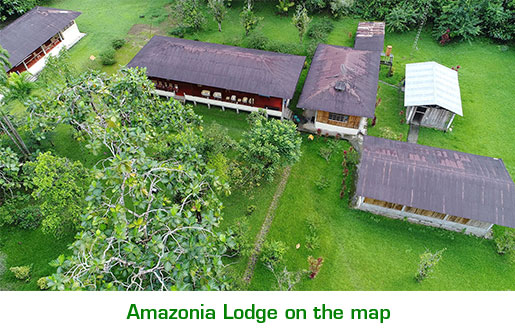 Amazonia Lodge on the map